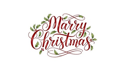 merry christmas lettering