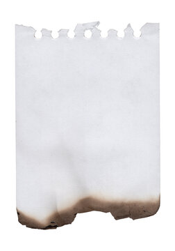Stylish Transparent Parchment Burned Paper Edge Texture