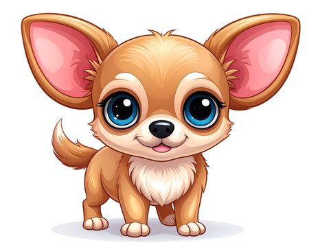 Cute chihuahua cartoon