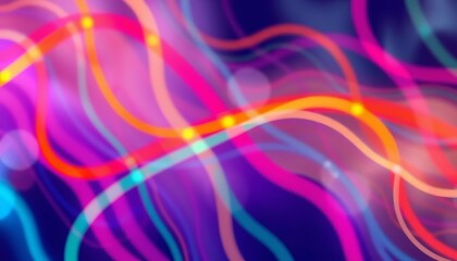 Abstract dashed squiggly line background texture, vibrant colors, seamless, motion