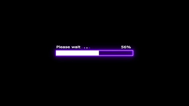 loading bar please wait icon animation uploading and downloading updating sign symbol 100 parentage successful.