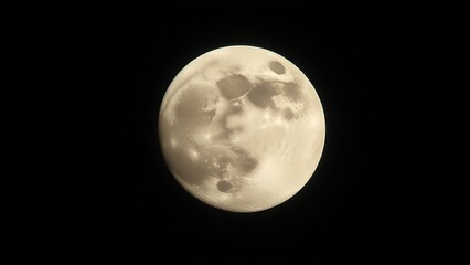 Fototapeta premium starless. Detailed close-up of a full moon in the night sky, radiating a soft celestial glow. travel magazines, destination branding, designed for outdoor magazines and nature guides.