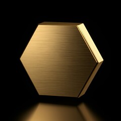 3d render of a gold bar