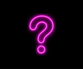 Pink question mark icon. Question mark simple pink style symbol sign for apps and website