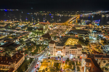 Fototapeta premium St. Augustine, Florida during Night of Lights