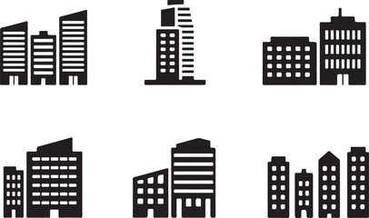 Obraz premium Building Icon Vector Illustration