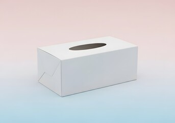 Fototapeta premium Essential White Dispenser Box Symbolizing Cleanliness and Everyday Practicality
