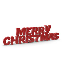 Festive 3d red text spelling out merry christmas on a dark background for holiday greetings © Farzana Akter Bithi
