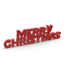 Red 3d 'merry christmas' text with bold lettering on a black background for holiday greetings © Farzana Akter Bithi