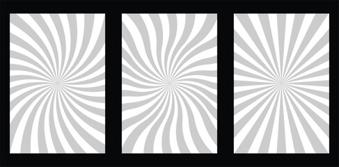 Retro 60s 70s background with twisted waves and funky curves. Vector illustration.