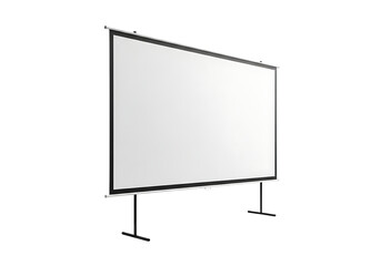 Large projector screen with stand