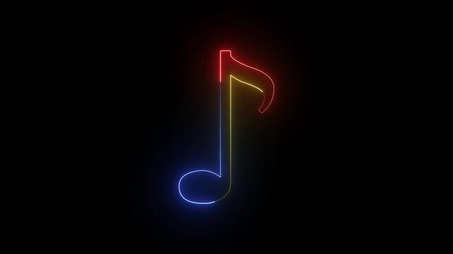 neon music icon