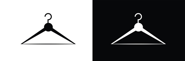 Clothes hanger icon symbol collection on white background. Vector Illustration .EPS 10 .