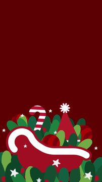 Sleigh Candy Cane Holiday Animation