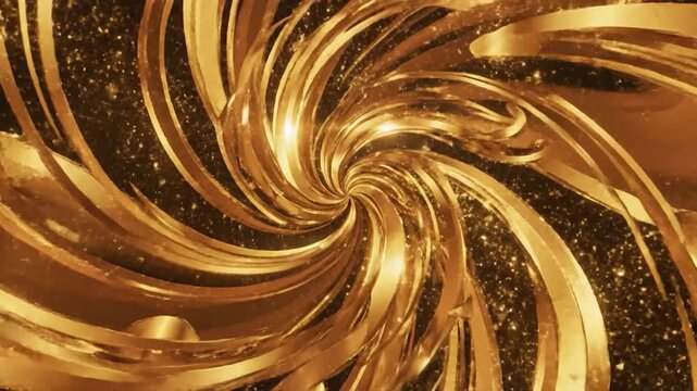 Luxury ceiling light fixture with golden finish
