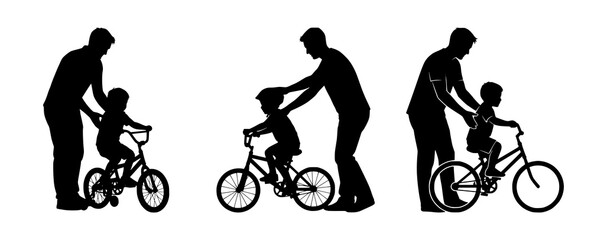 Generational Cycle: Father and Child Riding