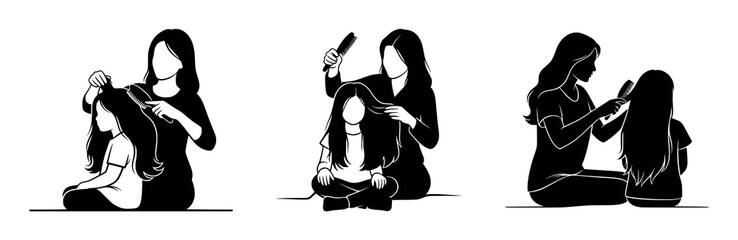 Styling Silhouettes: Hairdressing Illustration Sequence