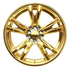Obraz premium gold wheel with a wheel