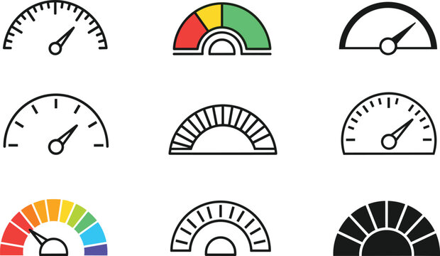 Speedometer Mph With Speed Meter Icon and Blank Speedometer for Vehicle Speed and Engine Performance Measuring Control 120c