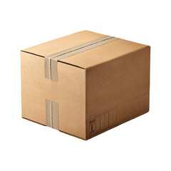 Shipping Box Packaging Mockup PNG Cut Out