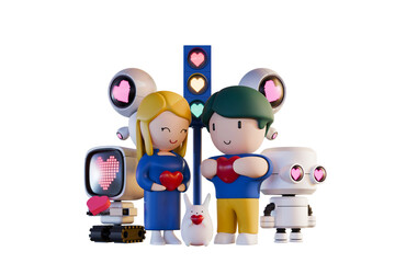Valentine 3D Render Illustration