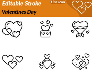 A charming Valentine’s Day icon. Featuring a heart shape combined with romantic elements such as a small arrow ribbon or sparkles. Designed with soft curves and clean lines to symbolize love romance.