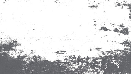 Dark, textured grunge background illustration with a vintage black ink splatter pattern and dirty paper border frame design