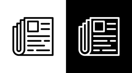 News With Icon Set Design