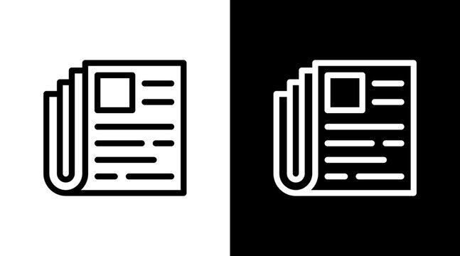 News With Icon Set Design