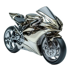 motorcycle isolated on white