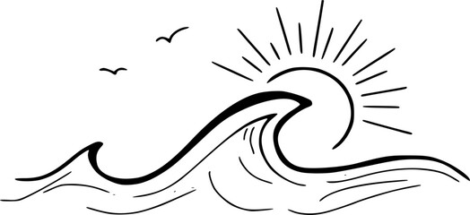 ocean wave illustration