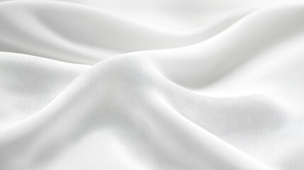 Closeup of white fabric with textured embroidered pattern