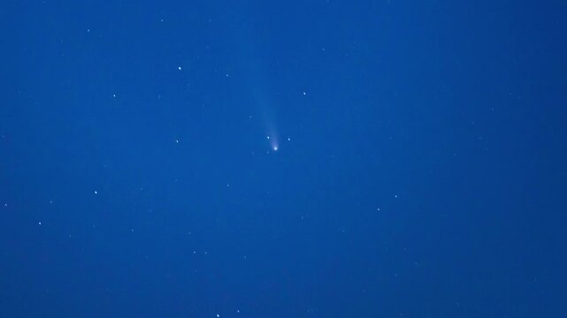 Telescope Shot Comet C 2023 A3 Tsuchinshan ATLAS Astrophotography Time Lapse