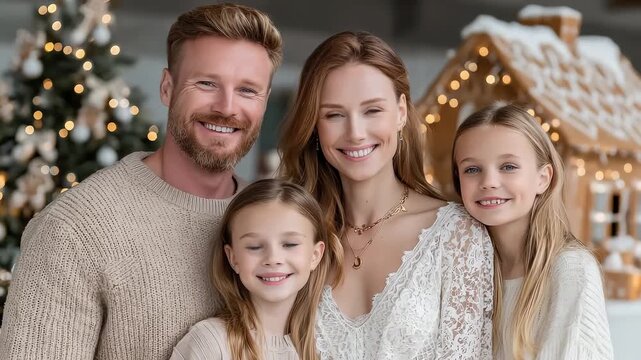 Joyful Family Christmas Reunion Warmth And Smiles