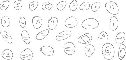 Hand Drawn Abstract Icons and Symbols Collection