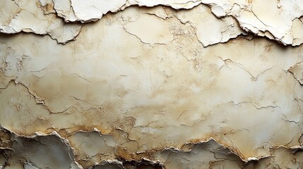 Obraz premium Solid Beige Texture with Cracked Surface