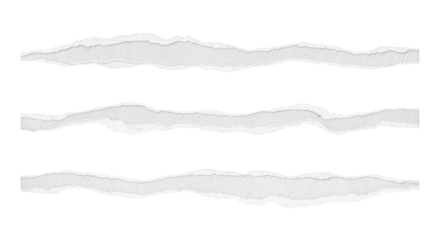 ripped torn paper edges isolated with clipping path on black background