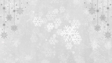 Winter background year end sale design displays snowflakes on a bright gray abstract illustration, creating a festive seasonal look Winter year end sale background with blank space