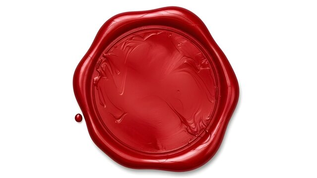 Blank Wax Seal Handmade Craft Element Isolated PNG