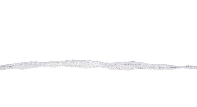 ripped torn paper edges isolated with clipping path on black background