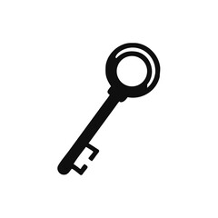 key icon in flat style. key vector illustration isolated on white background,security business concept