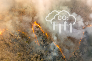 Wildfires release carbon dioxide (CO2) emissions and other greenhouse gases (GHG) that contribute to climate change.