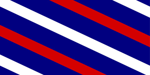 Red blue white striped pattern background element. Diagonal striped pattern vector illustration
