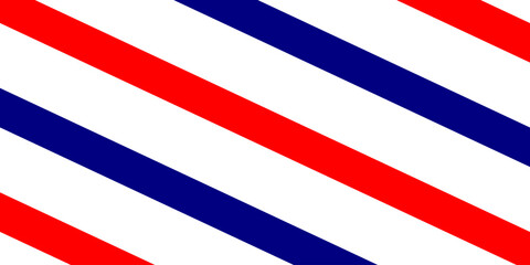 Red white blue stripe pattern background element. Diagonal striped pattern vector illustration
