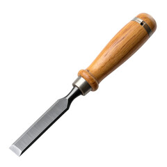 Fototapeta premium Woodworking chisel tool with wooden handle
