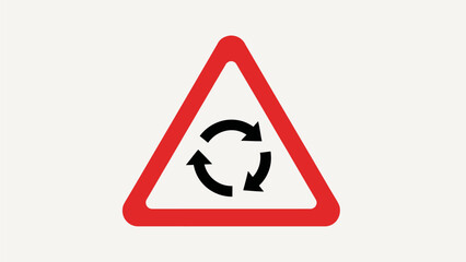 A yellow triangle warning sign with a black pedestrian symbol isolated on white to caution traffic and ensure road safety