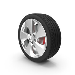 Obraz premium Car tire with rim