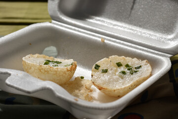 picture of Khanom Krok is a traditional Thai dessert