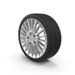 Obraz premium Car tire with rim