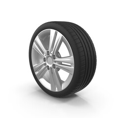 Obraz premium Car tire with rim